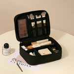 Professioneller Make-up-Organizer, tragbare Tasche aus Oxford-Stoff mit mehreren Fächern für Reisen, geräumiger Hand-Organizer - flohmarkt-deutschland.shop