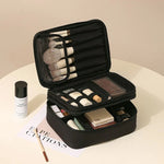 Professioneller Make-up-Organizer, tragbare Tasche aus Oxford-Stoff mit mehreren Fächern für Reisen, geräumiger Hand-Organizer - flohmarkt-deutschland.shop