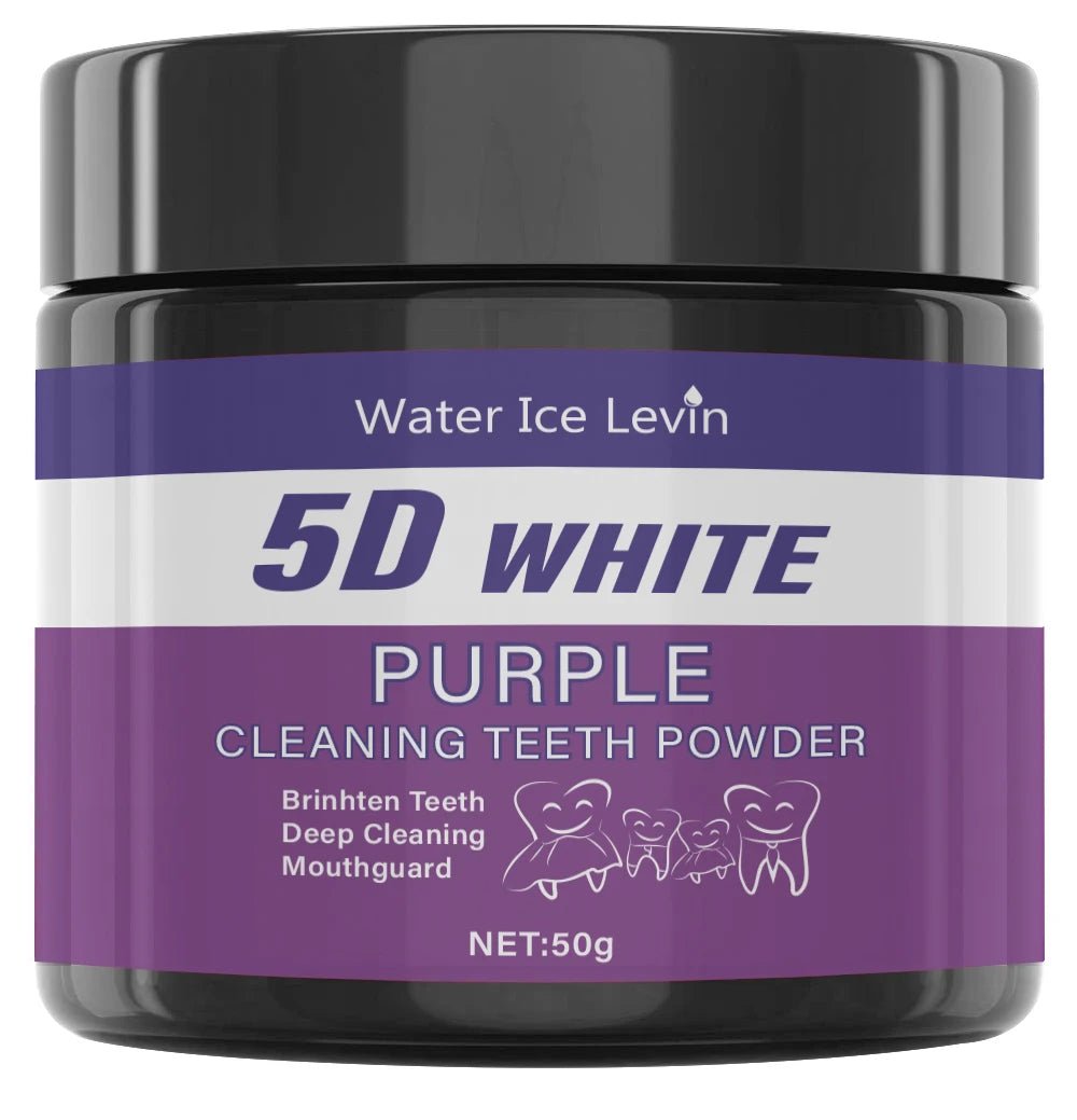 Purple Teeth Cleaning Powder - No Sulfuric Acid, Deep Cleansing and Polishing, Whitens Teeth Within 5 Days, Portable Daily Use - flohmarkt-deutschland.shop