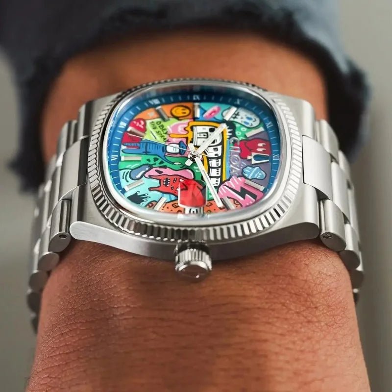 Quadratische Retro-Uhr für Herren, leichte Luxusmarke, echtes Geschenk, 2026 neu, Edelstahlarmband, wasserdichte Quarzuhr - flohmarkt-deutschland.shop