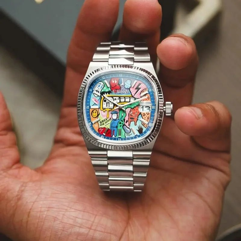 Quadratische Retro-Uhr für Herren, leichte Luxusmarke, echtes Geschenk, 2026 neu, Edelstahlarmband, wasserdichte Quarzuhr - flohmarkt-deutschland.shop