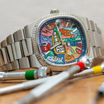 Quadratische Retro-Uhr für Herren, leichte Luxusmarke, echtes Geschenk, 2026 neu, Edelstahlarmband, wasserdichte Quarzuhr - flohmarkt-deutschland.shop