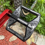 RACEWORK Fahrradpedale, 3 Lager, Mountainbike, Rennrad, Kohlefaserbeschichtung, ultraleichtes Flachpedal, MTB-Pedal aus Aluminiumlegierung, Nylon - flohmarkt-deutschland.shop