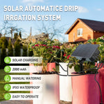 RAINPOINT Solar-Bewässerungssystem - Solarbetriebenes Automatisches Tropfbewässerungssystem Für Garten Und Balkon Mit Modulen - flohmarkt-deutschland.shop