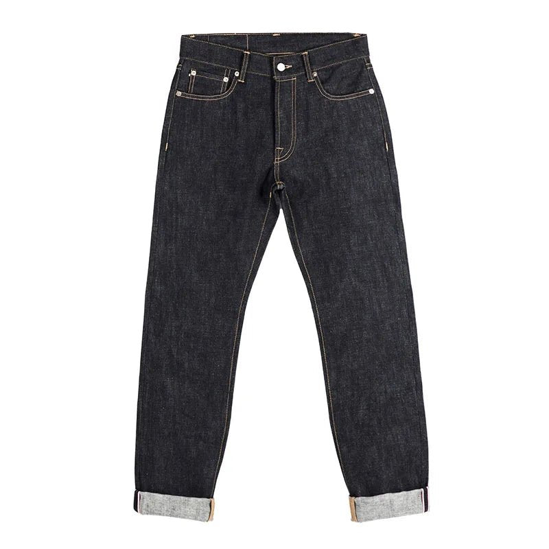 Red Tornado Slim Straight Fit Men's Jeans 16oz Selvage Denim Pants Dark Blue - flohmarkt-deutschland.shop