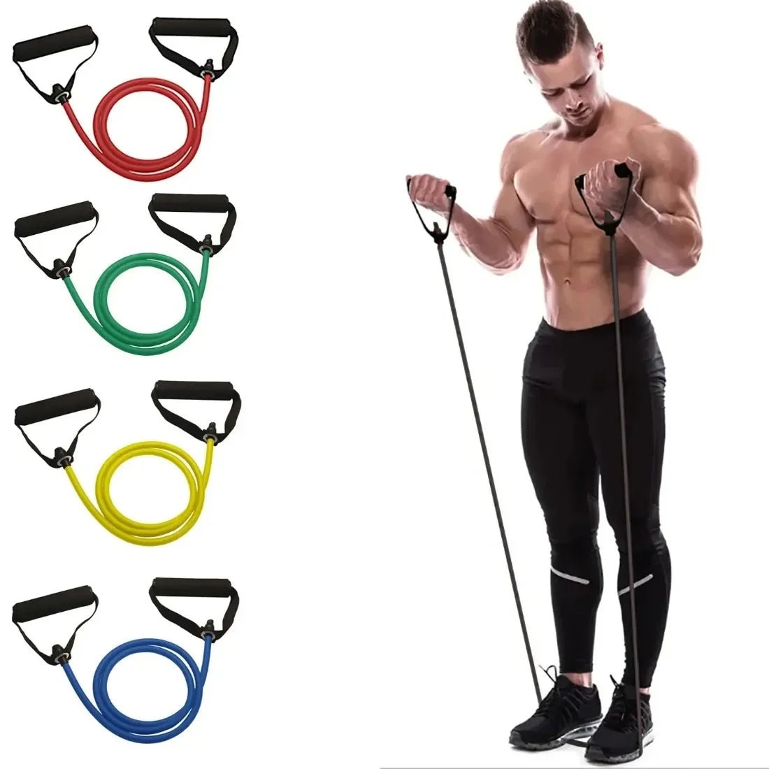 Resistance Bands with Handles – Home Gym Strength Training Set for Men & Women - flohmarkt-deutschland.shop