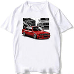 Retro Germany EUDM - E34 M5 Tshirts Summer Men Short Sleeve Old Legend E30 M3 Classic Car T-Shirt Boy Casual Tops Man White Tees - flohmarkt-deutschland.shop