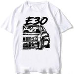 Retro Germany EUDM - E34 M5 Tshirts Summer Men Short Sleeve Old Legend E30 M3 Classic Car T-Shirt Boy Casual Tops Man White Tees - flohmarkt-deutschland.shop
