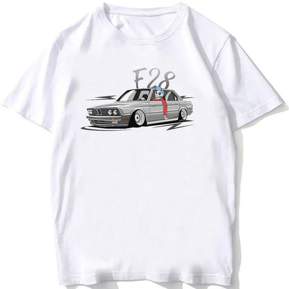 Retro Germany EUDM - E34 M5 Tshirts Summer Men Short Sleeve Old Legend E30 M3 Classic Car T-Shirt Boy Casual Tops Man White Tees - flohmarkt-deutschland.shop