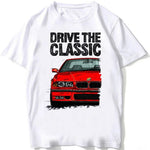 Retro Germany EUDM - E34 M5 Tshirts Summer Men Short Sleeve Old Legend E30 M3 Classic Car T-Shirt Boy Casual Tops Man White Tees - flohmarkt-deutschland.shop