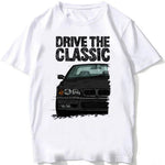 Retro Germany EUDM - E34 M5 Tshirts Summer Men Short Sleeve Old Legend E30 M3 Classic Car T-Shirt Boy Casual Tops Man White Tees - flohmarkt-deutschland.shop