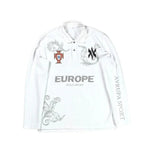 Retro Langarm Poloshirt Y2k Casual Lose Brief Muster Stickerei T Shirts Straße Sweatshirt Männer Baumwolle Jersey Revers Golf - flohmarkt-deutschland.shop