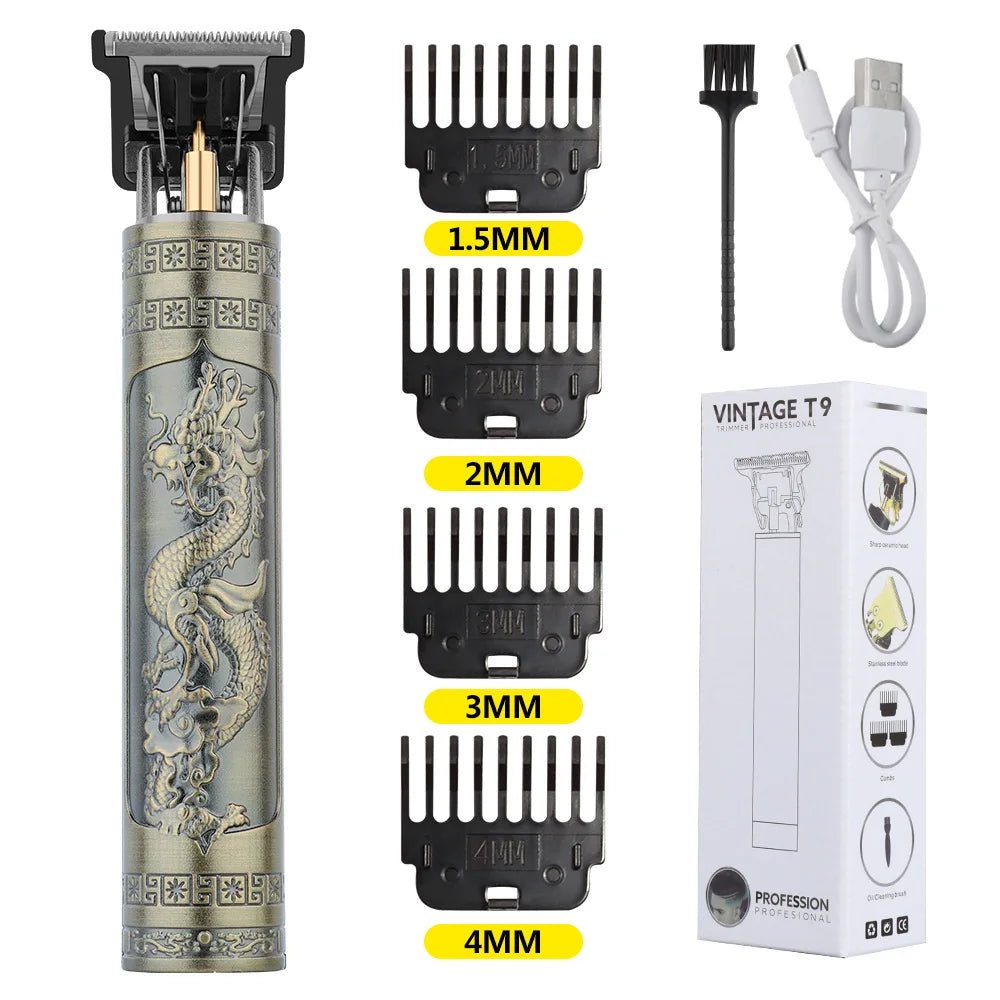 Retro T9 Original Haircutting Machine Set Jackets Trimmer Men's Electric Shaver Male Lence Pro Barber Shaver for Sensitive Areas - flohmarkt-deutschland.shop