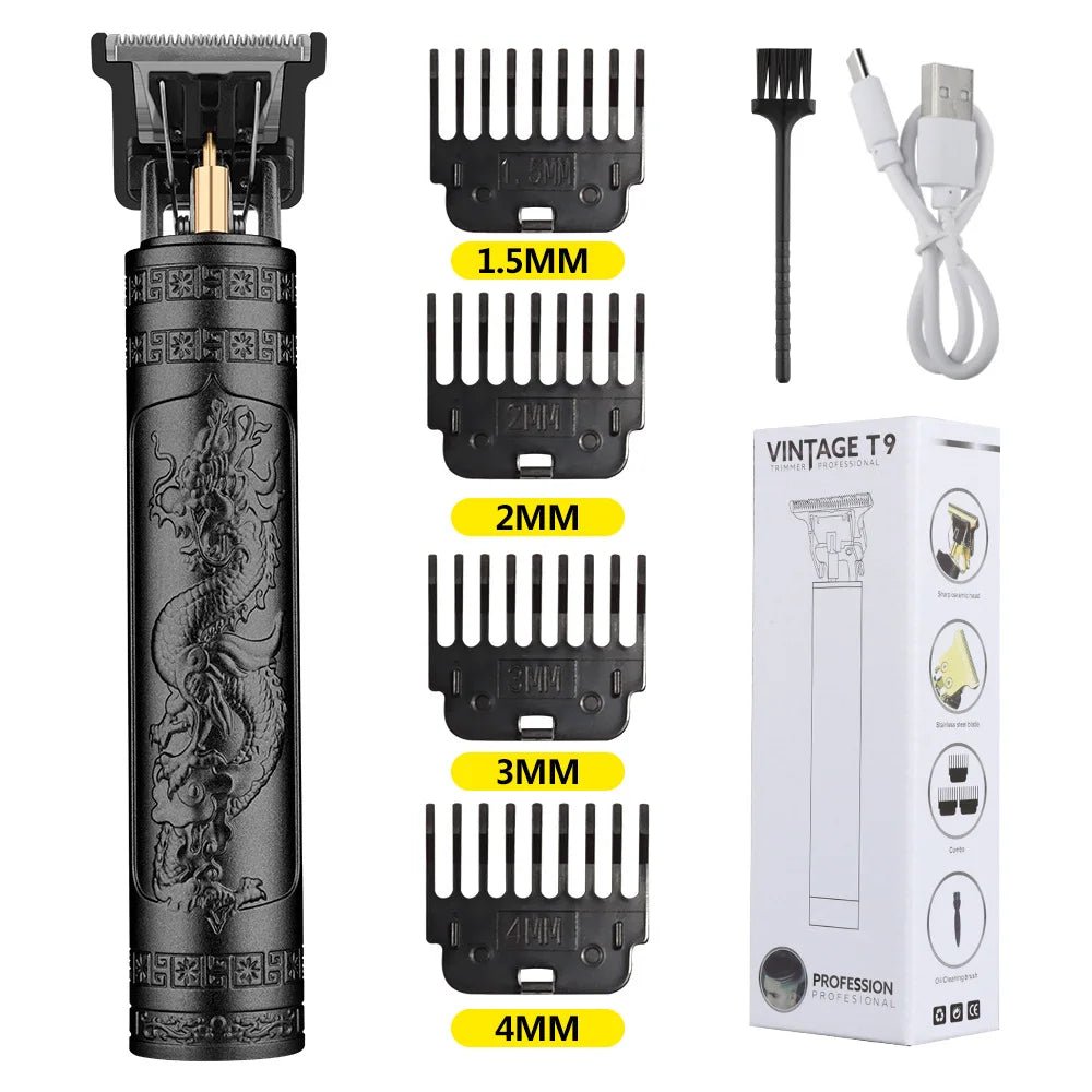 Retro T9 Original Haircutting Machine Set Jackets Trimmer Men's Electric Shaver Male Lence Pro Barber Shaver for Sensitive Areas - flohmarkt-deutschland.shop