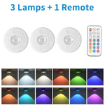 RGB Ambient Light Remote Control Rechargeable Wireless Lamp Night Light Dimmable Timing Function Cabinet Shelf Kitchen Lights - flohmarkt-deutschland.shop