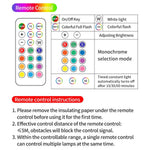 RGB Ambient Light Remote Control Rechargeable Wireless Lamp Night Light Dimmable Timing Function Cabinet Shelf Kitchen Lights - flohmarkt-deutschland.shop