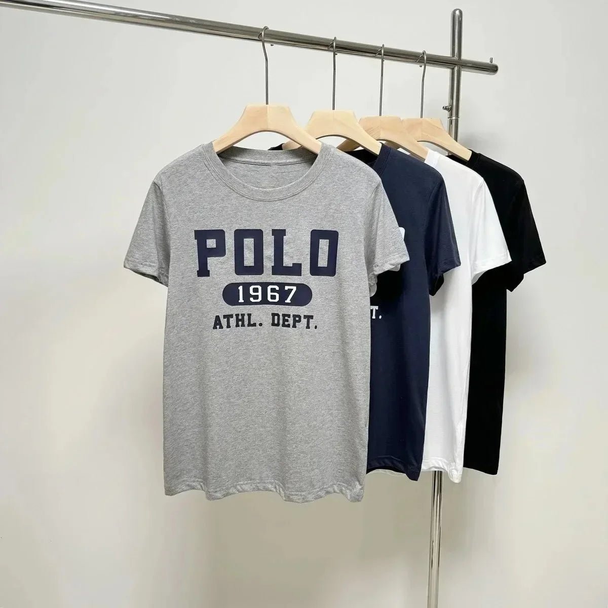 Rlauren T-Shirt neue Polo1967 Logo koreanische beliebte Kleidung Kurzarm Frau Kleidung Tops Damen Tops für den Sommer - flohmarkt-deutschland.shop