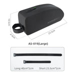 ROCKBROS Bicycle Bag Waterproof Cycling Top Front Tube Frame Bag Large Capacity MTB Road Bicycle Pannier Black Bike Accessories - flohmarkt-deutschland.shop