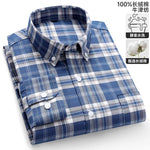 S-6XL Oxford-Hemden für Herren, langärmelig, reine Baumwolle, einfarbig, gestreift, Freizeit, bestickt, Pferd, Streetwear, Business, einfarbig, Büro, 6XL - flohmarkt-deutschland.shop