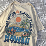 Salzwasser Blütenblätter Hawaii T-shirts Männer Frauen Casual Schweiß T Shirts Casual Baumwolle T Kleidung Hip Hop Oversize Tops Paar - flohmarkt-deutschland.shop