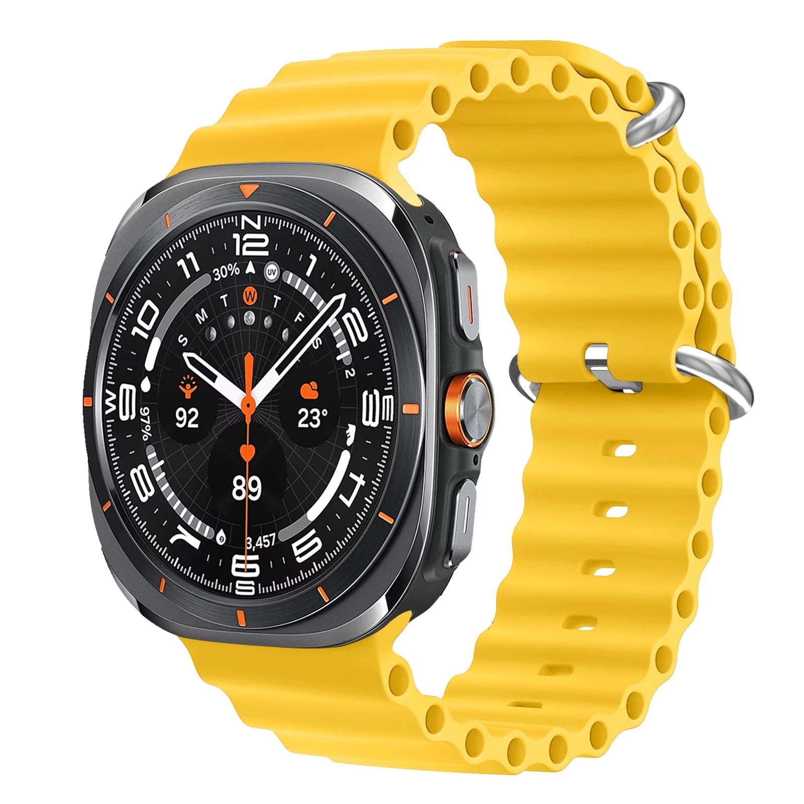 Samsung Galaxy Watch 7 Ultra 47 mm Sport Silikonarmband Correa Gürtel für Samsung Galaxy Watch Ultra Armband 47 mm - flohmarkt-deutschland.shop