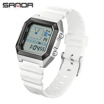 SANDA 6307, modische Digitaluhren für Herren, multifunktional, leuchtender Chronograph, Kalender, Outdoor-Sport, wasserdichte elektronische Uhr - flohmarkt-deutschland.shop