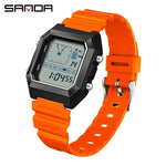 SANDA 6307, modische Digitaluhren für Herren, multifunktional, leuchtender Chronograph, Kalender, Outdoor-Sport, wasserdichte elektronische Uhr - flohmarkt-deutschland.shop