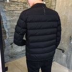 Schmal geschnittene Herren-Baumwolljacke für den Winter mit Stehkragen - flohmarkt-deutschland.shop
