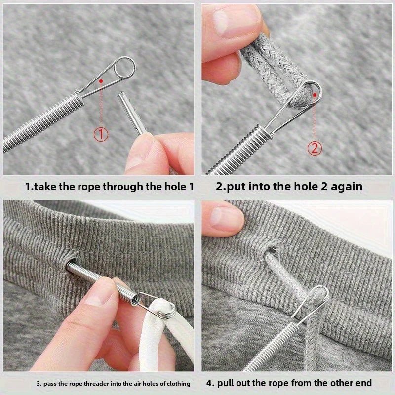 SchnurProfi Fädelclip Für Schnüre - Biegbare Feder Für Hosen Und Hoodies Mit Elastischem Band - flohmarkt-deutschland.shop