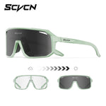 SCVCN New Photochromic Sunglasses Outdoor Bike Cycling Glasses Men Women MTB Road Bicycle Sports Mountaineering UV400 Goggles - flohmarkt-deutschland.shop