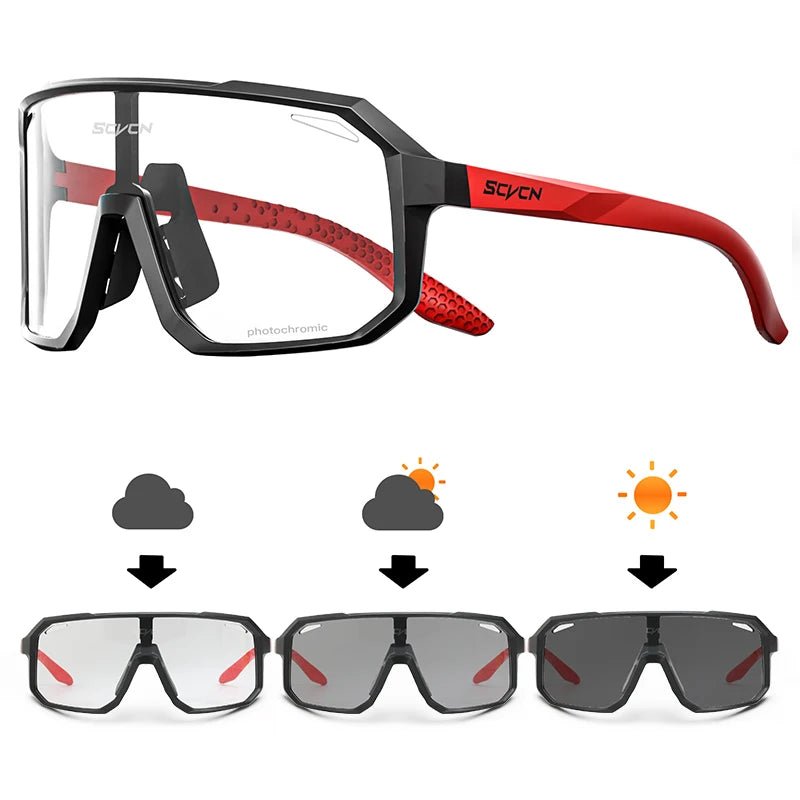 SCVCN Outdoor Sport Bike Photochromic Sunglasses Men Women bicycle MTB Road Cycling Glasses UV400 Fishing Goggles Running Eyewea - flohmarkt-deutschland.shop