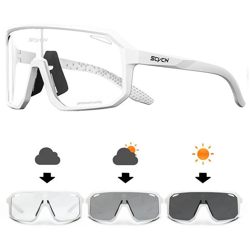 SCVCN Outdoor Sport Bike Photochromic Sunglasses Men Women bicycle MTB Road Cycling Glasses UV400 Fishing Goggles Running Eyewea - flohmarkt-deutschland.shop