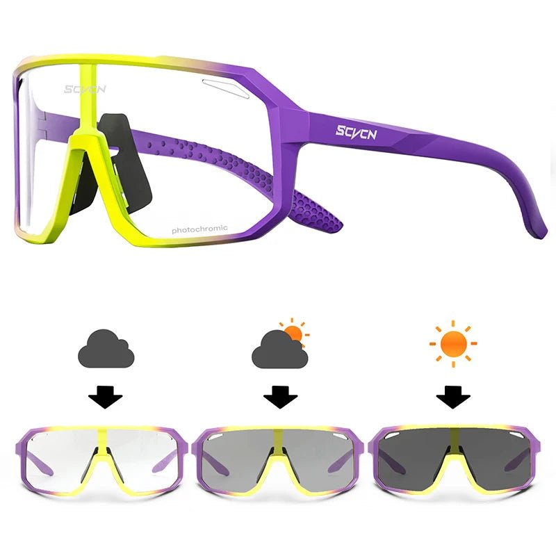 SCVCN Outdoor Sport Bike Photochromic Sunglasses Men Women bicycle MTB Road Cycling Glasses UV400 Fishing Goggles Running Eyewea - flohmarkt-deutschland.shop