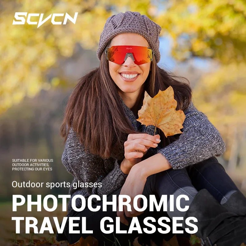 SCVCN Photochromic Sunglasses Outdoor Sports Bike Cycling Glasses Man MTB Climbing Glasses Women Driving Bicycle Eyewear New - flohmarkt-deutschland.shop