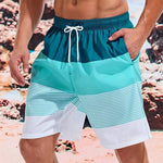 Sea Beach Casual Classic Stripe Beach Shorts For Men Loose Breathable Quick Dry Sport Board Short Summer Fashion New Short Pant - flohmarkt-deutschland.shop