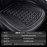 SEAMETAL 3D Car Seat Cover Breathable Auto Seat Cushion Convex Design for Heat Dissipation Sweatproof Universal Chair Protector - flohmarkt-deutschland.shop