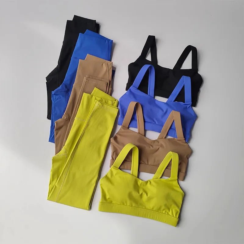 Seamless Yoga Set for Women, Workout Sportswear, Gym Clothing, Fitness, Push Up Bra, High Waist Leggings, 2Pcs Sports Suits - flohmarkt-deutschland.shop