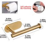 Selbstklebendes Badezimmerzubehör, Handtuchhalter, Toilettenpapierspender, Halter, Wandgarderobenhaken, Handtuchhalter, Ringrollenaufhänger-Set, Küchenserviettenhalter aus Edelstahl - flohmarkt-deutschland.shop