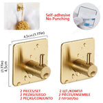 Selbstklebendes Badezimmerzubehör, Handtuchhalter, Toilettenpapierspender, Halter, Wandgarderobenhaken, Handtuchhalter, Ringrollenaufhänger-Set, Küchenserviettenhalter aus Edelstahl - flohmarkt-deutschland.shop