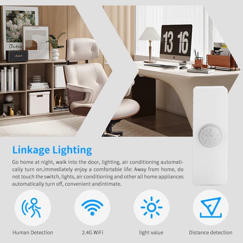 Sensor WiFi PIR Sensor Homo Sapiens Anwesenheitsdetektor Smart Life Sicherheitsschutz Wohnautomation - flohmarkt-deutschland.shop