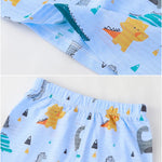 Sets für Kinder, Loungewear, langärmelige Pyjamas für Kinder, niedliches Design, leichtes und bequemes Nachtwäsche-Outfit aus Stoff - flohmarkt-deutschland.shop