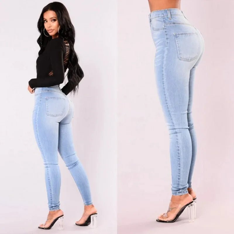Sexy Jeans Women Denim Skinny Pants High Waist Stretch Lady Jeans Push Up Leggings Slim Pockets Button Pencil Jeans Women Pants - flohmarkt-deutschland.shop