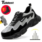 Sicherheit Arbeitsschuhe Männer Anti-Smashing Unzerstörbare Stahlkappe Pannensichere Schuhe Leichte Männliche Sofe Frauen Gemütliche Turnschuhe - flohmarkt-deutschland.shop