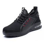Sicherheits-Arbeitsschuhe mit Stahlkappe für Damen, unzerstörbar, Sicherheit, Tennis für Herren, Anti-Smash-Baustiefel, Eisen-Arbeitsschuhe - flohmarkt-deutschland.shop