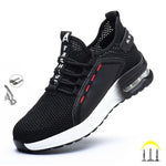 Sicherheits-Arbeitsschuhe mit Stahlkappe für Damen, unzerstörbar, Sicherheit, Tennis für Herren, Anti-Smash-Baustiefel, Eisen-Arbeitsschuhe - flohmarkt-deutschland.shop