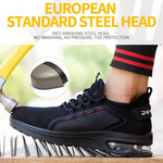 Sicherheits-Arbeitsschuhe mit Stahlkappe für Damen, unzerstörbar, Sicherheit, Tennis für Herren, Anti-Smash-Baustiefel, Eisen-Arbeitsschuhe - flohmarkt-deutschland.shop