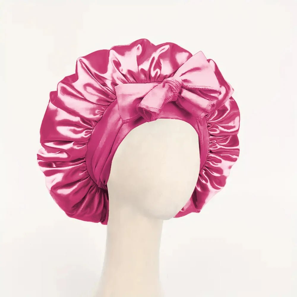 SilkDream Satin Schlafbonnet Verstellbares Bindeband - Schutz Der Haare Beim Schlafen Für Damen Und Herren - flohmarkt-deutschland.shop