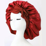 SilkDream Satin Schlafbonnet Verstellbares Bindeband - Schutz Der Haare Beim Schlafen Für Damen Und Herren - flohmarkt-deutschland.shop