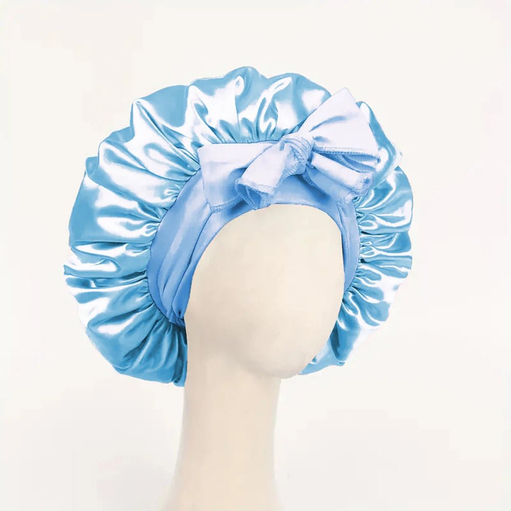 SilkDream Satin Schlafbonnet Verstellbares Bindeband - Schutz Der Haare Beim Schlafen Für Damen Und Herren - flohmarkt-deutschland.shop