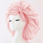 SilkDream Satin Schlafbonnet Verstellbares Bindeband - Schutz Der Haare Beim Schlafen Für Damen Und Herren - flohmarkt-deutschland.shop